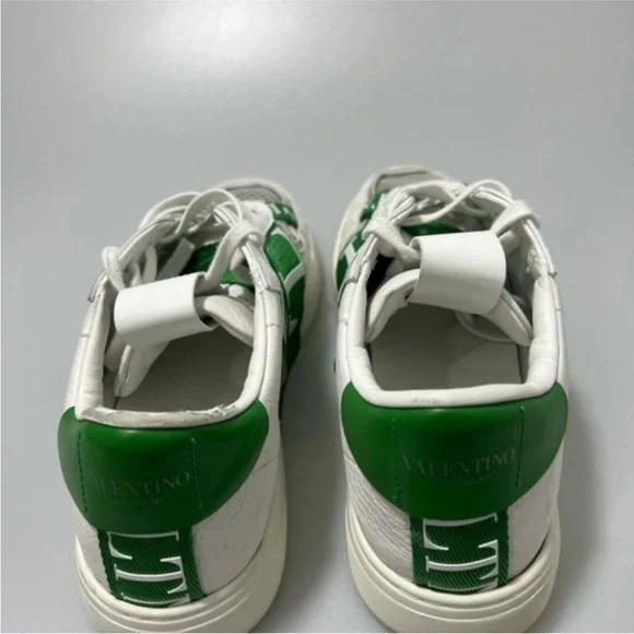 Valentino VL7N Leather Logo SneakersWhite Green Mens EU 41/US 8